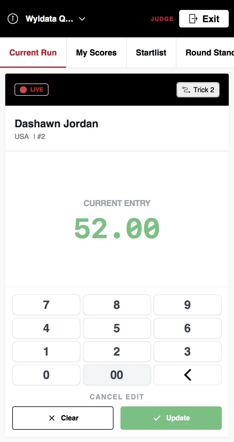 Submitting Scores