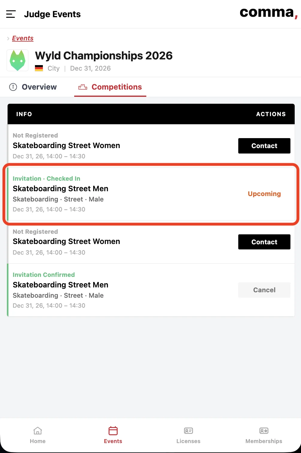 Find Competition