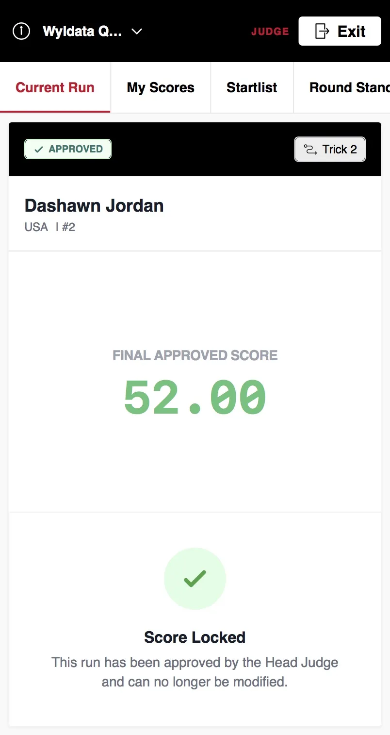 Scores Locked